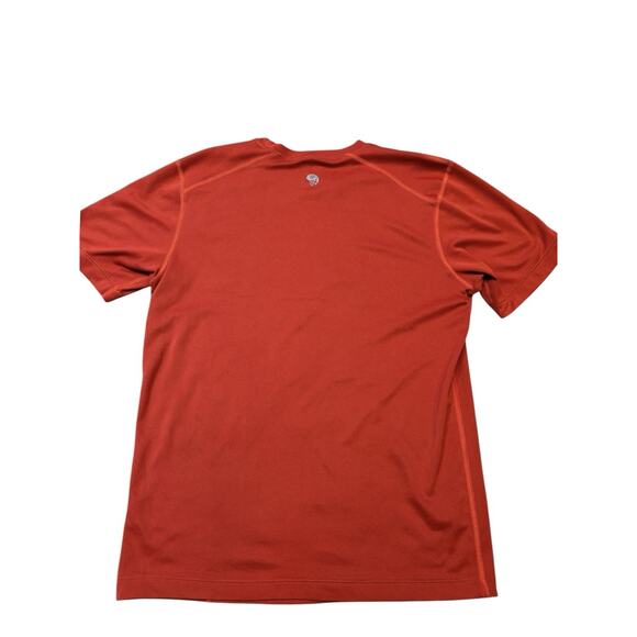 Mountain Hardwear Shirt Men's Small Short Sleeve Crew Neck Orange Lightweight - Picture 2 of 5